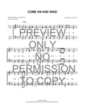 Come On And Sing! — sheet music preview, arranged by Erin Howden