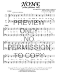 Home (Where Shadows Fall) — sheet music preview, arranged by Elaine Gain