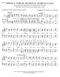 YW - Bring A Torch, Jeanette, Isabella — sheet music preview, arranged by Carolyn Johnson