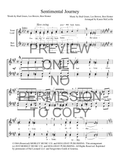 Sentimental Journey — sheet music preview, arranged by Karen McCarville