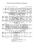The Only Thing I Want For Christmas — sheet music preview, arranged by Joan Adler