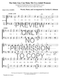 The Only Guy Can Make Me Cry — sheet music preview, arranged by Carolyn Johnson