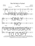 Take Me Back To Toyland — sheet music preview, arranged by De De Crow