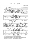 I Will Follow Him — sheet music preview, arranged by Karen McCarville