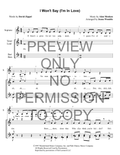 I Won't Say (I'm In Love) — sheet music preview, arranged by Jeana Womble
