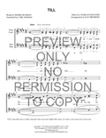 Till — sheet music preview, arranged by Kay Bromert
