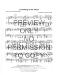 Something To Talk About — sheet music preview, arranged by Anna-Maria Nystrom