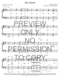 My Church — sheet music preview, arranged by Kim Andrews