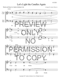 Let's Light The Candles Again — sheet music preview, arranged by Jeanne Elmuccio