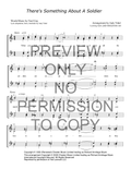 There's Something About A Soldier — sheet music preview, arranged by Judy Vidal
