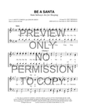 Be A Santa — sheet music preview, arranged by Joey Minshall