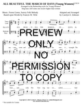 YW - All Beautiful The March Of Days — sheet music preview, arranged by Carolyn Johnson