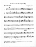 Sailing Down The Chesapeake Bay — sheet music preview, arranged by Jim Arns