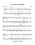 I Got Lost in His Arms — sheet music preview, arranged by Jo Lund
