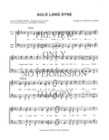 Auld Lang Syne — sheet music preview, arranged by Charlene Yazurlo
