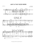 Ain't-A That Good News — sheet music preview, arranged by Bev Sellers