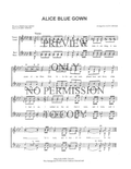 Alice Blue Gown — sheet music preview, arranged by Alice Lesniak