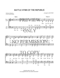 Battle Hymn Of The Republic — sheet music preview, arranged by Judy West