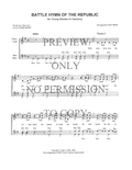 YW - Battle Hymn Of The Republic — sheet music preview, arranged by Judy West