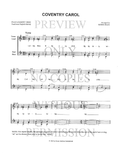 Coventry Carol — sheet music preview, arranged by Renee Craig