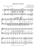 Celebrate The Music — sheet music preview, arranged by Renee Craig