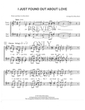 I Just Found Out About Love — sheet music preview, arranged by Brian Beck