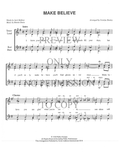 Make Believe — sheet music preview, arranged by Carolyn Healey