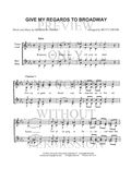 Give My Regards To Broadway — sheet music preview, arranged by Betty Owens