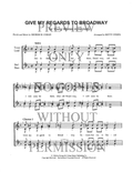 YW - Give My Regards To Broadway — sheet music preview, arranged by Betty Owens