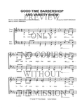 Goodtime Barbershop & Variety Show — sheet music preview, arranged by Nancy Bergman