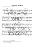 Harmonize The World — sheet music preview, arranged by Nancy Bergman