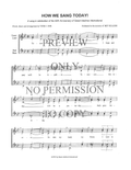How We Sang Today! — sheet music preview, arranged by Vicki Uhr