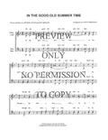 In The Good Old Summertime — sheet music preview, arranged by Nancy Bergman
