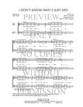 I Don't Know Why (I Just Do) — sheet music preview, arranged by Buzz Haeger