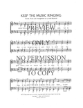 Keep The Music Ringing — sheet music preview, arranged by Lynnell Diamond
