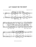 Let Tonight Be The Night — sheet music preview, arranged by Dot Calvin