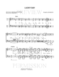 Lucky Day — sheet music preview, arranged by Joni Bescos