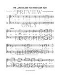The Lord Bless You And Keep You — sheet music preview, arranged by Avis Fellows