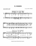 O, Canada — sheet music preview, arranged by Norma Andersen