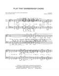 Play That Barbershop Chord — sheet music preview, arranged by Norma Andersen