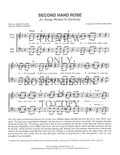 YW - Second Hand Rose — sheet music preview, arranged by Norma Andersen