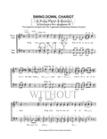 YW - Swing Down Chariot — sheet music preview, arranged by Vagabonds Quartet