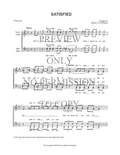 Satisfied — sheet music preview, arranged by Mary K. Coffman