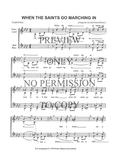 When The Saints Go Marching In — sheet music preview, arranged by Aileen Nightingale