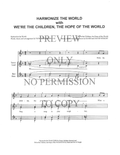 YW - We're The Children The Hope Of The World — sheet music preview, arranged by David Wright