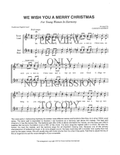 YW - We Wish You A Merry Christmas — sheet music preview, arranged by Carolyn Schmidt